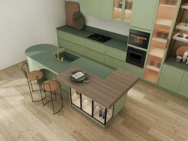 Glossy Lacquer Kitchen Cabinets for a Bright Modern Look - Image 3