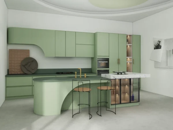 Glossy Lacquer Kitchen Cabinets for a Bright Modern Look - Image 4