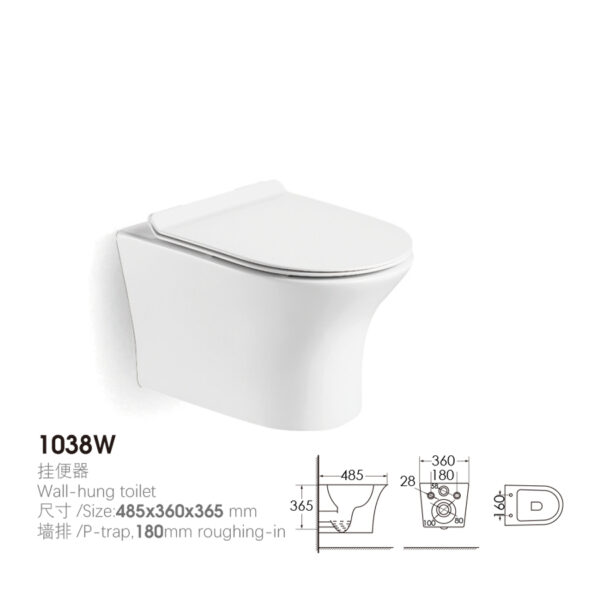 SABER Certified Ceramic Sanitary Ware Set (Quick-Drain, Saudi Mall Restrooms) - Image 4