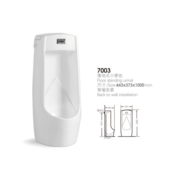 Engineering Wholesale Wall Hung Urinal with CE and Tonadro Flush - Image 2