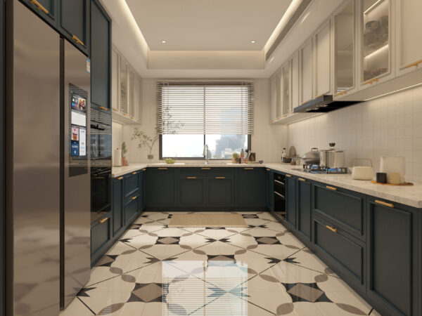 High Gloss Cabinets for Bright, Spacious Interiors