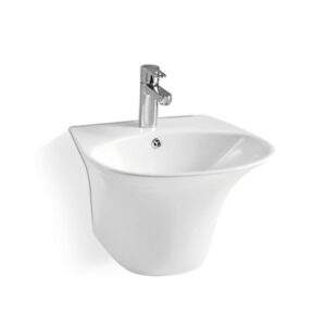 BG - 009 Angular - Shaped Wall - Hung Basin | 490×450×340mm | Wall - Mounted Installation