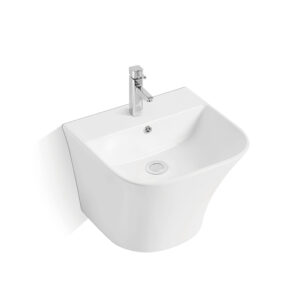 BG - 018 Modern Square - shaped Wall - Hung Basin | 497×440×385mm | Wall - Mounted Installation