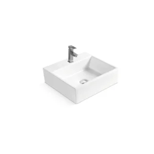 SABER Square Ceramic Wash Basin with Faucet (Saudi Luxury Villa)