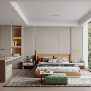 Modern Minimalist Custom Cabinets - Neutral Tones for a Serene Home