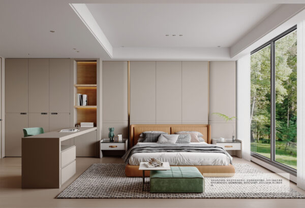 Modern Minimalist Custom Cabinets - Neutral Tones for a Serene Home