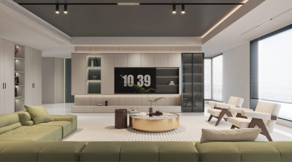 Modern Neutral - Toned Custom Cabinets: Elevating Your Living Space with Elegance and Functionality
