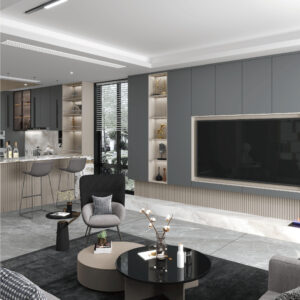 Modern Sophistication - Neutral - Toned Custom Cabinets for Global Interiors
