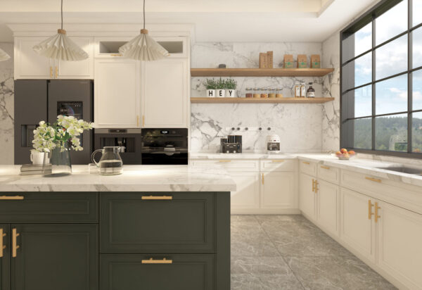 Neutral Slim Shaker Cabinets with Classic Appeal - Image 3