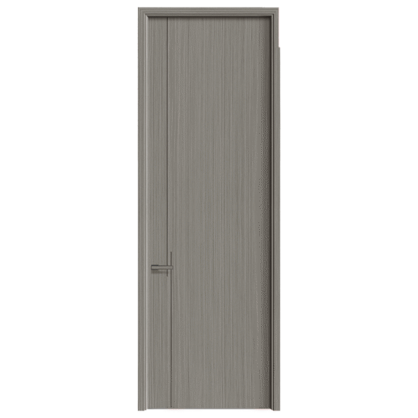 Modern Minimalist Wood Doors with Light - colored & Gray Textures - Image 2