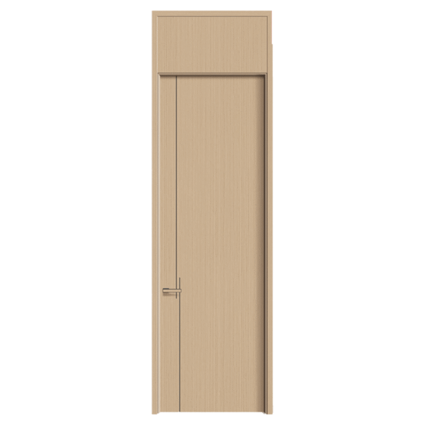 Modern Minimalist Wood Doors with Light - colored & Gray Textures