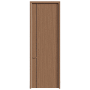Modern Minimalist Brown Wood Doors with Natural Textures