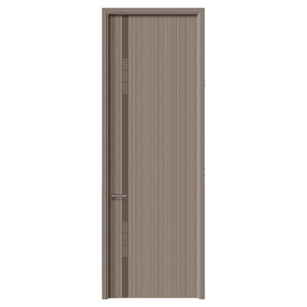Modern Wood Doors with Gray & Brown Textures and Decorative Patterns - Image 2