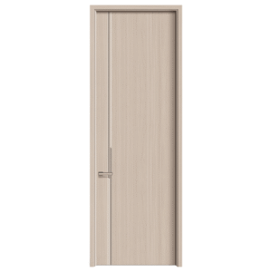 Modern Minimalist Light Beige & Light Gray Wood Doors with Natural Textures