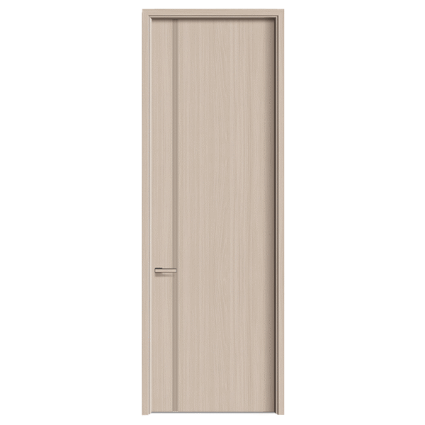 Modern Minimalist Wood Doors with White, Light Beige & Brown Textures - Image 2