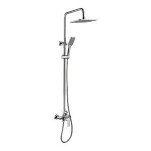 Exposed Rainfall Shower System with Handheld Sprayer and Chrome Finish DT-0503