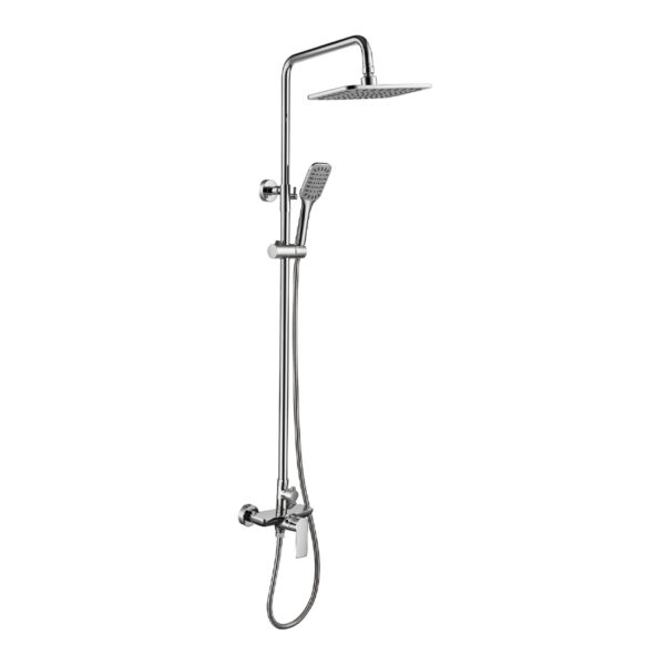 Exposed Rainfall Shower System with Handheld Sprayer and Chrome Finish DT-0503