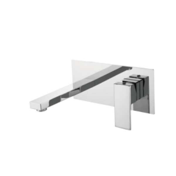 Concealed Mounted Basin Faucet with Chrome Finish