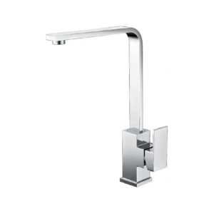 Single - handle Kitchen Faucet with Chrome Finish