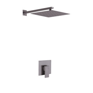 Modern Square Rainfall Shower Set with Multiple Finishes DT-1110