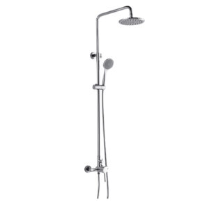 Exposed Rainfall Shower System with Handheld Sprayer and Chrome Finish  DT-5011