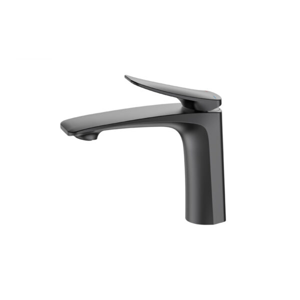 Modern Curved - handle Bathroom Faucet with Multiple Finishes DT-5701 - Image 2