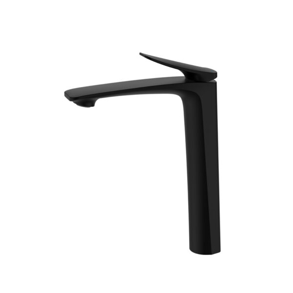 Modern Tall - body Curved - handle Bathroom Faucet with Multiple Finishes DT-5702 - Image 4
