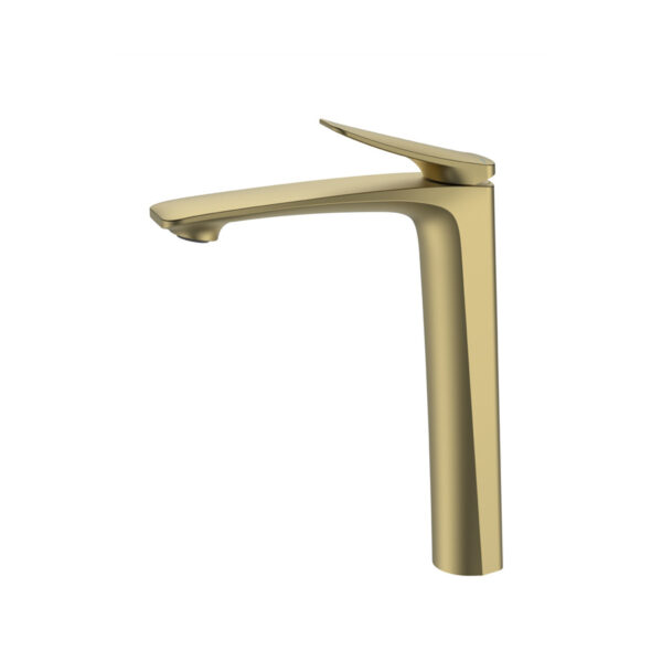 Modern Tall - body Curved - handle Bathroom Faucet with Multiple Finishes DT-5702 - Image 3