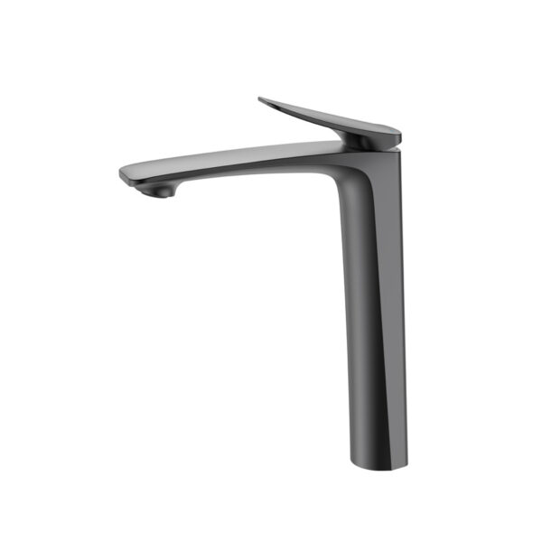 Modern Tall - body Curved - handle Bathroom Faucet with Multiple Finishes DT-5702 - Image 2
