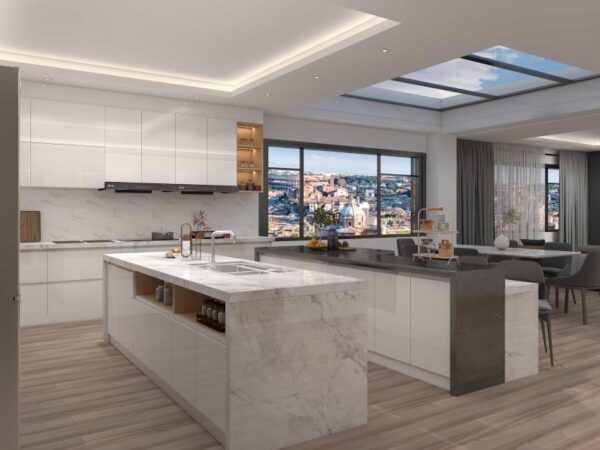 Elegant Modern Grey Lacquer Kitchen Tour: Luxe Design and Smart Storage Solutions - Image 3