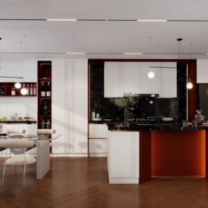 French-Inspired Cabinets for Refined