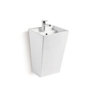Sleek - designed Wall - Hung Basin GP - 054 | 380×340×590mm | Space - saving Option for Compact Commercial Areas