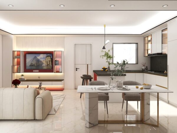 Glossy White Cabinets for Welcoming Kitchen Atmospheres - Image 3