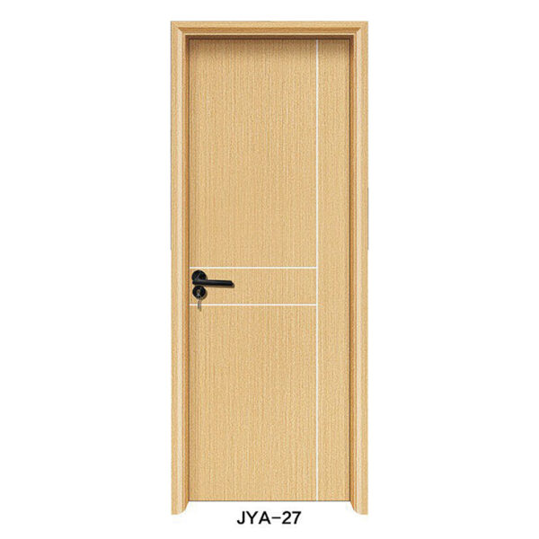 WPC Door with Minimalist Line Design