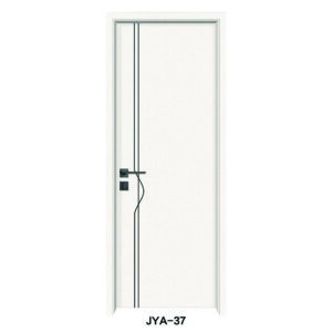 Minimalist WPC Door with Linear Decor