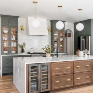 Elegance Marble Showcase of Kitchen Cabinets