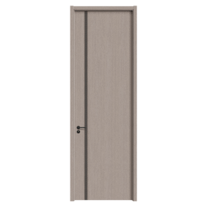 Carbon Crystal Doors with Smooth Light Gray Surfaces & Natural Wood - like Textures