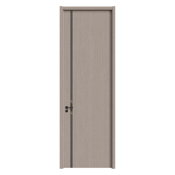 Carbon Crystal Doors with Smooth Light Gray Surfaces & Natural Wood - like Textures - Image 2