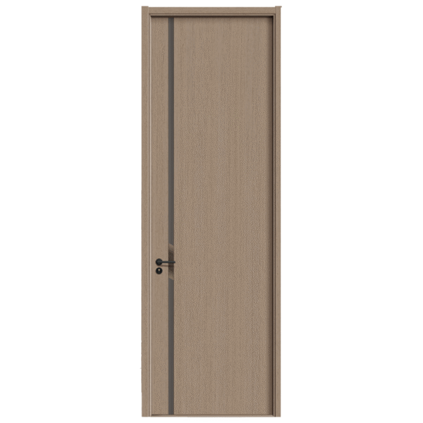Carbon Crystal Doors with Smooth Light Gray Surfaces & Natural Wood - like Textures - Image 4