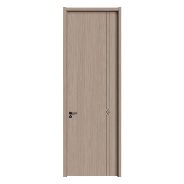 Carbon Crystal Door Mu Yue Series Paint-free Solid Wood Door Carbon Crystal Panel Synchronous Flat Press & Carving - Image 2