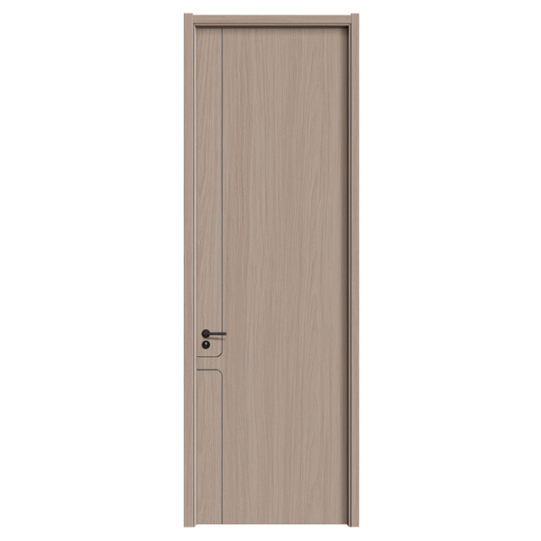 Carbon Crystal Door Mu Yue Series Paint-free Solid Wood Door Carbon Crystal Panel Synchronous Flat Press & Carving - Image 3
