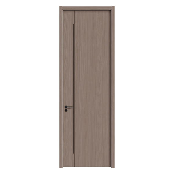 Carbon Crystal Door Mu Yue Series Paint-free Solid Wood Door Carbon Crystal Panel Synchronous Flat Press & Carving - Image 4