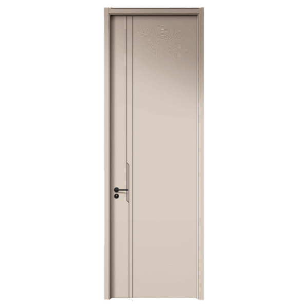 Carbon Crystal Door Khaki & Dark Gray Series Paint-free Solid Wood Door Carbon Crystal Panel Synchronous Flat Press & Carving - Image 4