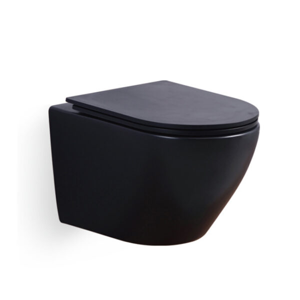 Black 485x365x370mm & 535x365x350mm Wall-hung Toilet for Hotel Project WH-003B