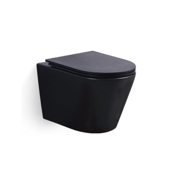 Black 485x350x340mm Wall-hung Toilet for Airport Project WH-030B