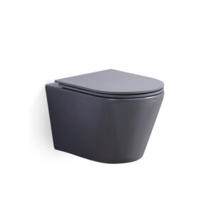 Grey Matt 485x350x340mm Wall-hung Toilet for Station Project WH-030GM
