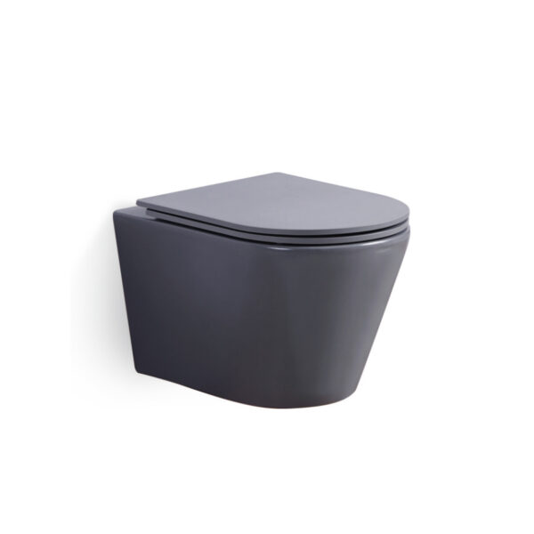 SABER Matte Black Wall-hung Toilet (Saudi Luxury Villa, Anti-fingerprint Finish)