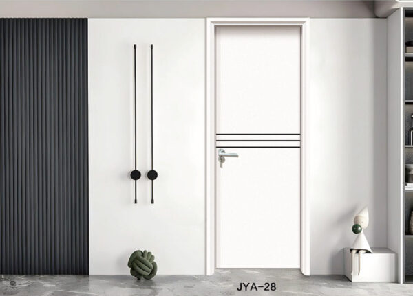 WPC Door with Minimalist Line Design - Image 4