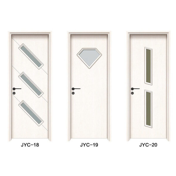 WPC Double - door with Glass Panels - Image 2