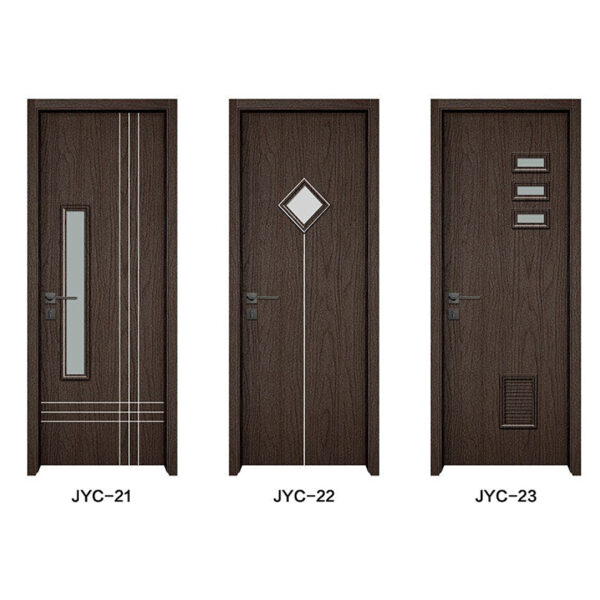 WPC Double - door with Glass Panels - Image 3